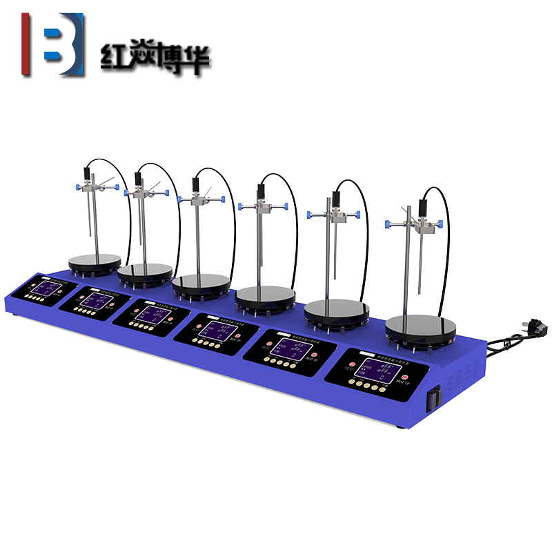 6工位 ZNCL-BS*140MM特氟龍磁力攪拌器加熱板