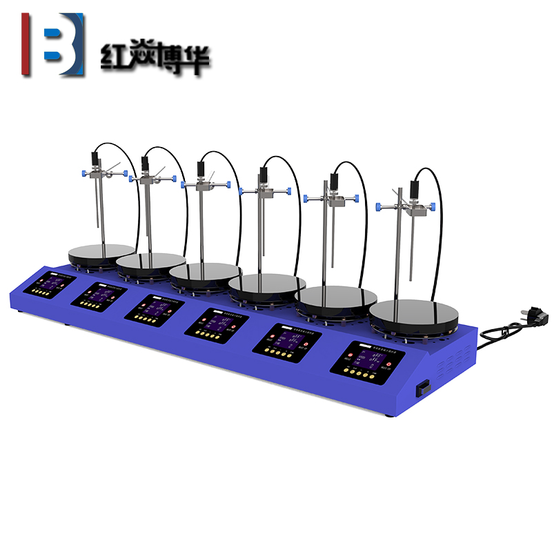 6工位 ZNCL-BS*180MM特氟龍磁力攪拌器加熱板