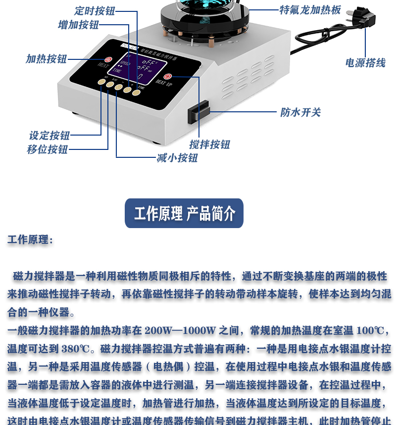 ZNCL-BS*140MM特氟龍磁力攪拌器加熱板(圖9)