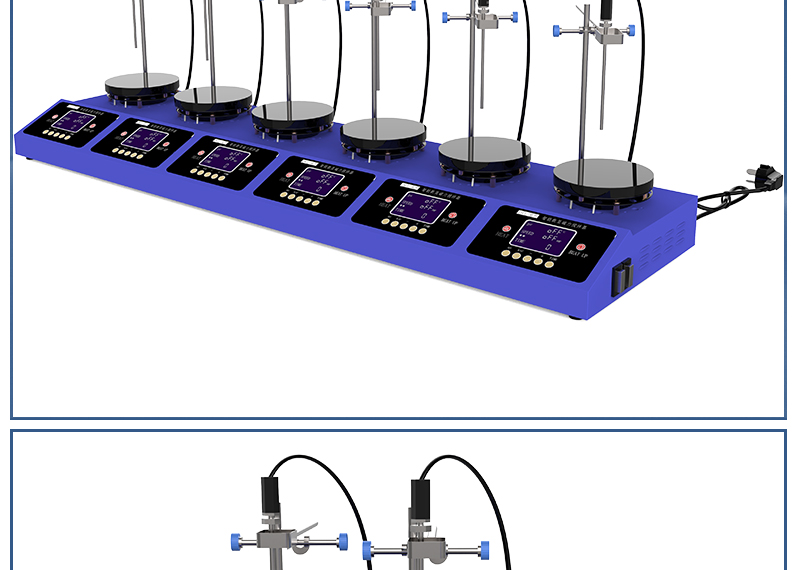 4工位 ZNCL-BS*180MM特氟龍磁力攪拌器加熱板(圖21)